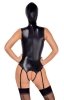 Zestaw otwarte body i maska bdsm Bad Kitty Body & Mask M